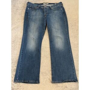 Levis 415 Classic Boot Jeans Womens 16W Blue Denim Mid Rise Stretch Casual
